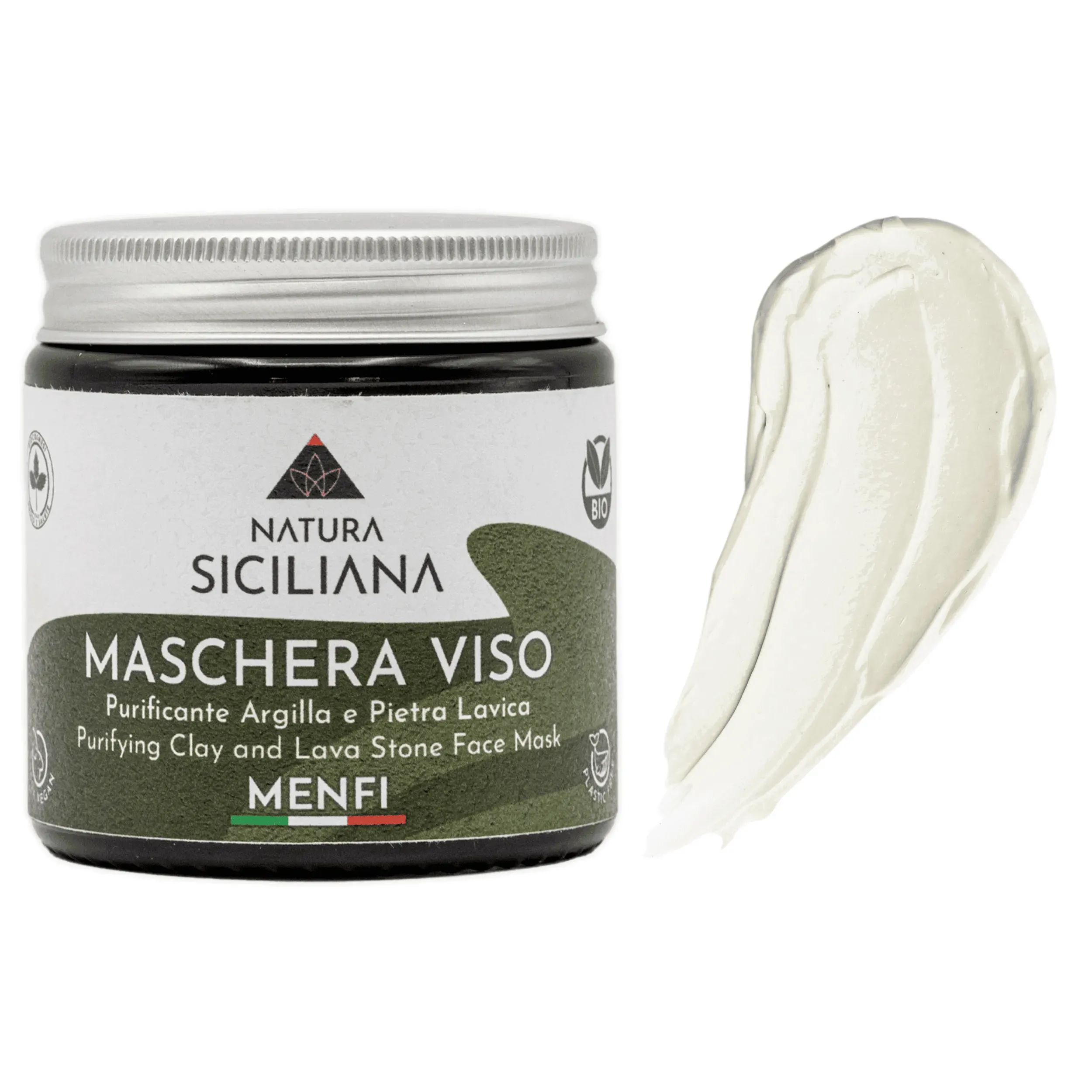 Maschera Viso Purificante Argilla e Pietra Lavica – Natura Siciliana