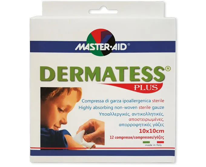 DERMATESS PLUS Garza Sterile10x10 cm – 12 pz -Master Aid