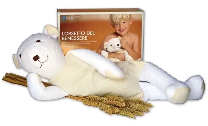 L’Orsetto del Benessere – Peluche con Cuscino di Grano Biologico