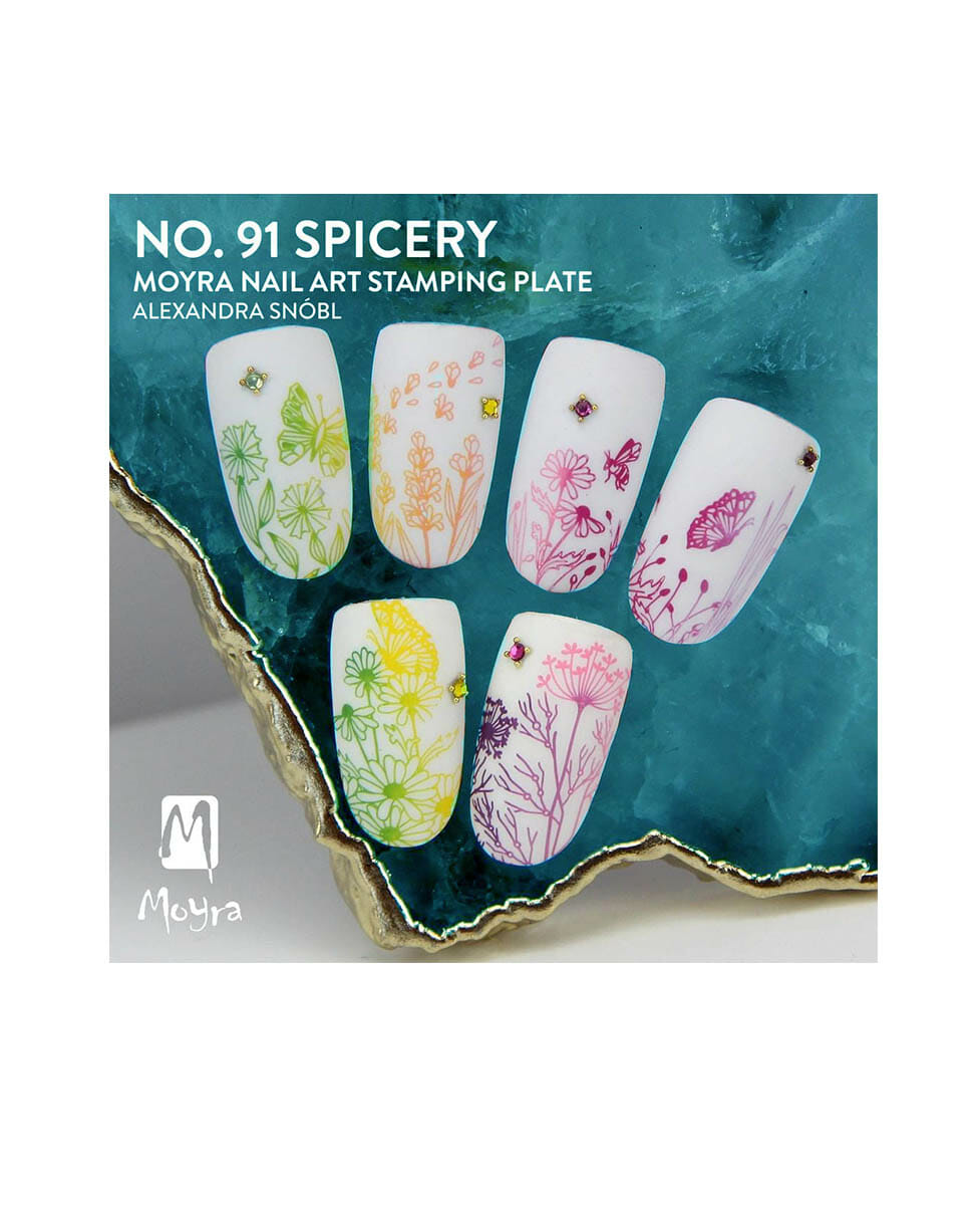 Piastra Stamping Moyra® 91 – Spicery – 9,5cm x 14,5cm - immagine 2