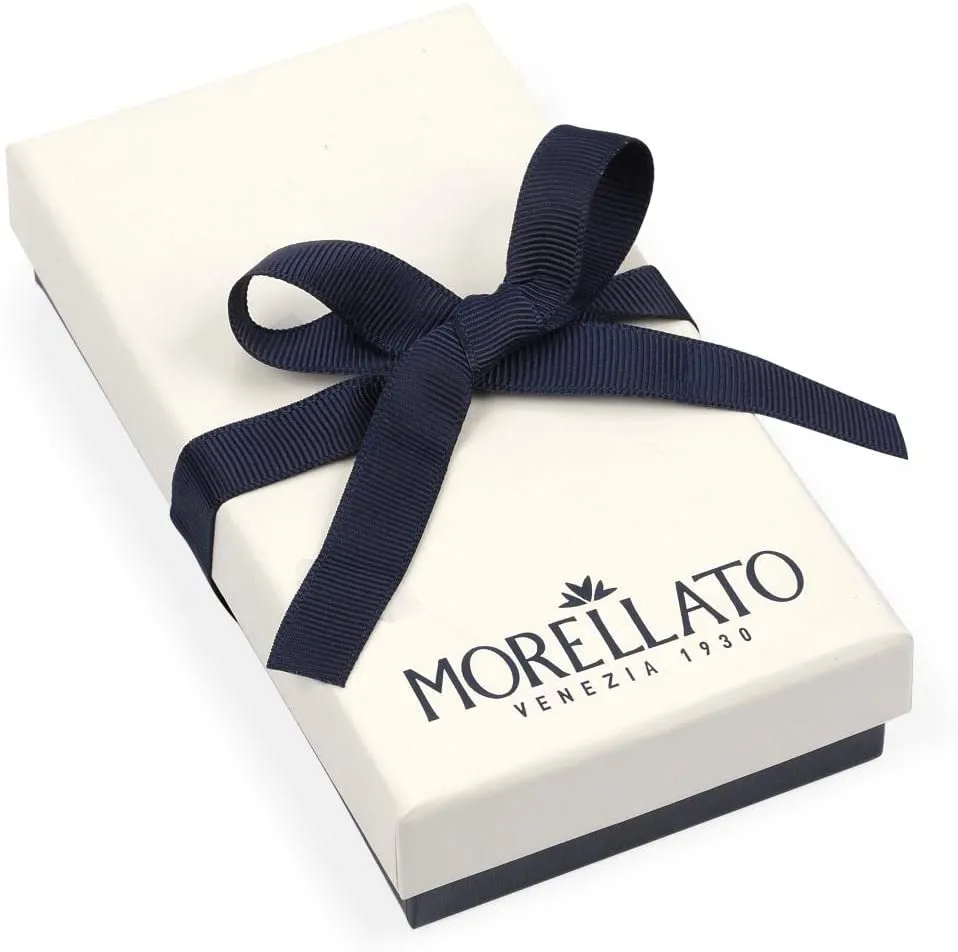 Portachiavi Uomo Morellato Prestige In Pelle Nero e Acciaio Made In Italy SU0635 - immagine 2