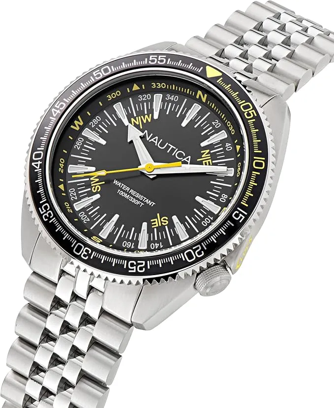 Orologio Uomo Nautica Confezione Doppio Cinturino Gomma Acciaio + Cacciavite - immagine 3