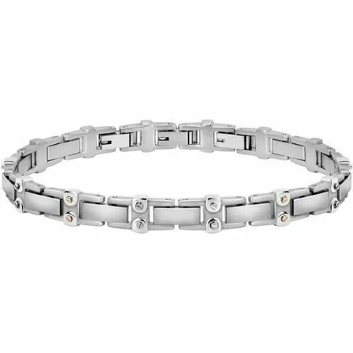 Bracciale Uomo MASERATI Jewels Catena Acciaio Design Italiano Nuovo Originale