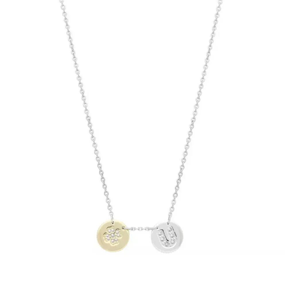 Collana Donna MORELLATO Quadrifoglio Acciaio PVD Gold Collezione Monetine SAHQ03