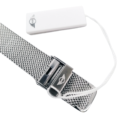 Orologio MINI COOPER BMW In Acciaio Maglia Milano Swiss Made Quadrante Argento - immagine 3