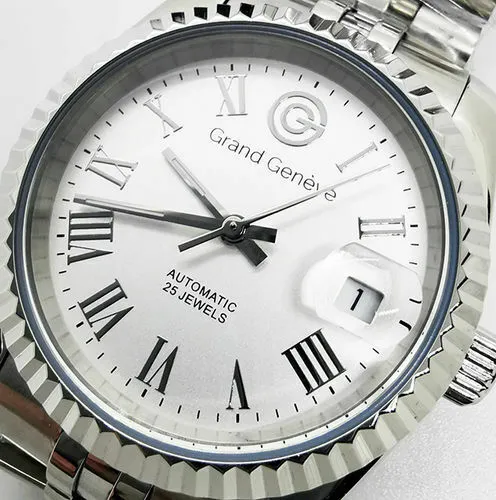 Orologio Uomo Acciaio Grand Geneve Mov. Automatico Citizen Miyota Vetro Zaffiro