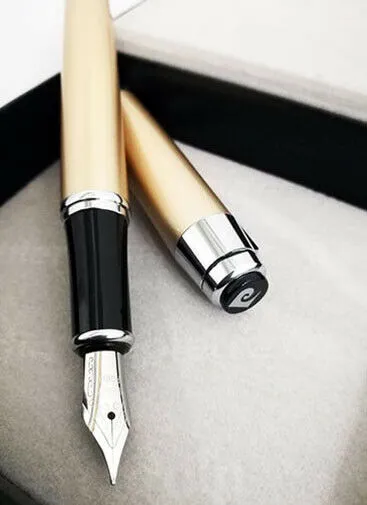 Penna Stilografica Pierre Cardin Paris GOLD Acciaio Resina + Cartuccia Omaggio