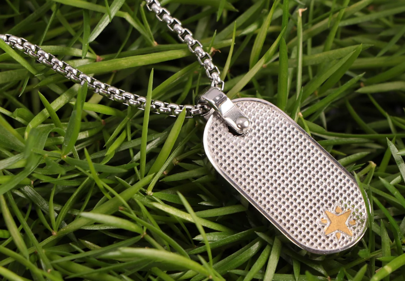 Collana Uomo Acciaio SECTOR Piastrina Rosa dei Venti SZS49 + Incisione Regalo - immagine 2