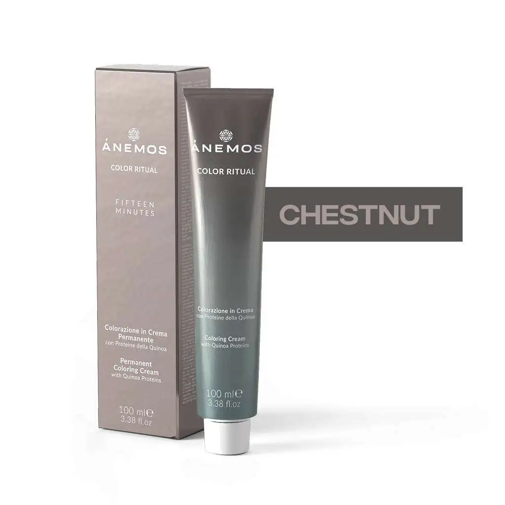 Ánemos Color Ritual Fifteen Minutes Colorazione in Crema con Proteine della Quinoa – Chestnut – 100 ml