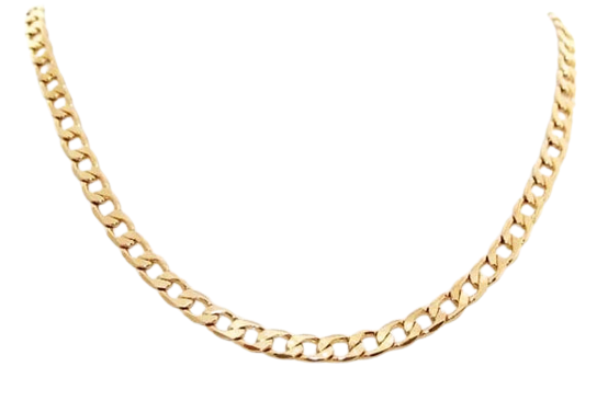 Collana Uomo Donna Catena Argento 925 Dorato Classica Placcata Oro 50cm – 5.5mm