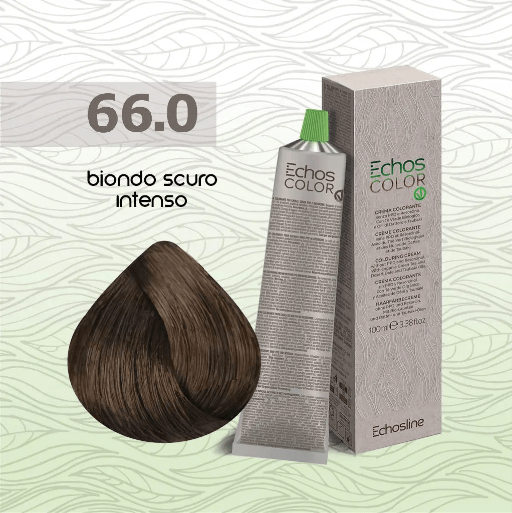 Echos Color – Crema colorante capelli – 66.0 Biondo Scuro Intenso – 100 ml
