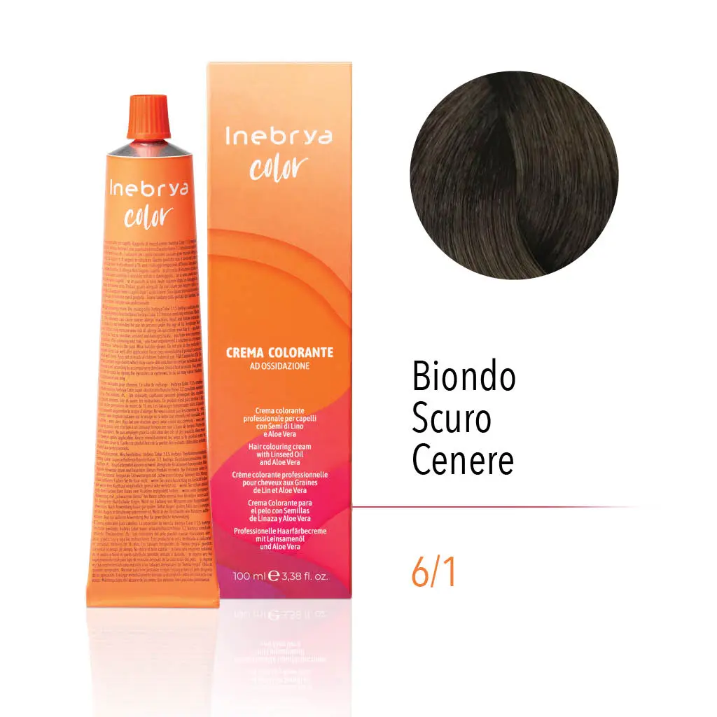 Inebrya Color – 6/1 Biondo Scuro Cenere – 100 ml