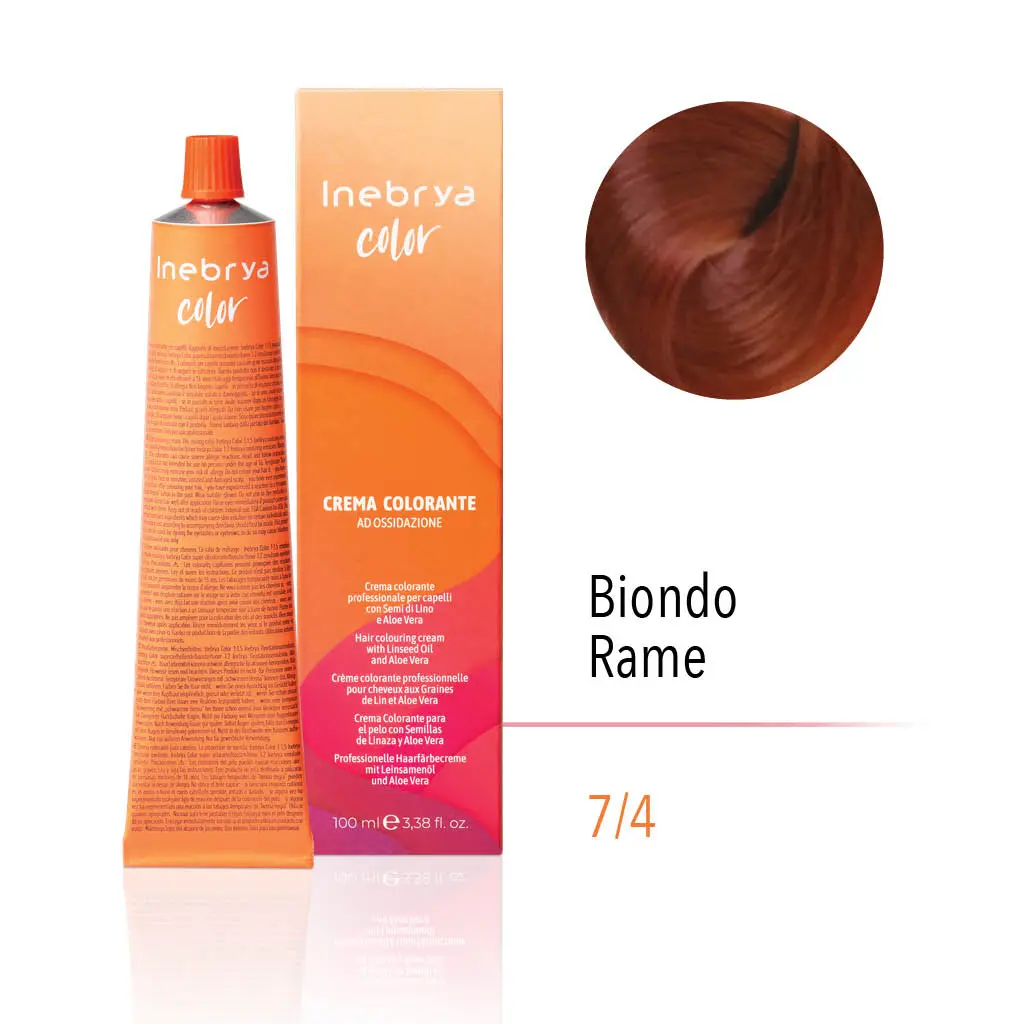 Inebrya Color – 7/4 Biondo Rame – 100 ml