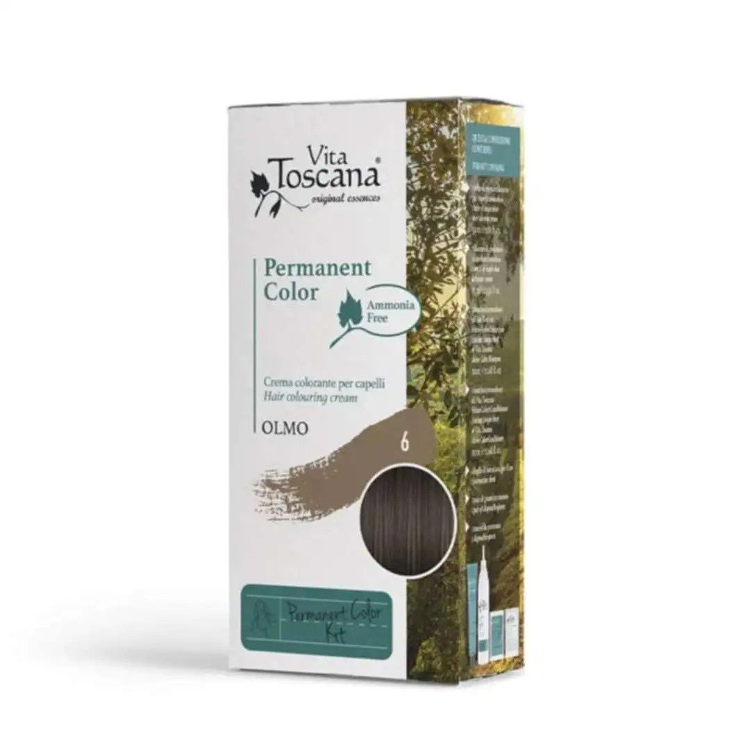Permanent Color Kit Ammonia Free – 6 OLMO – Vita Toscana