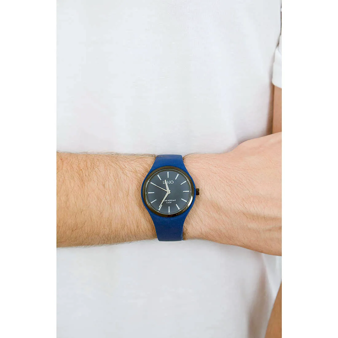 Orologio Uomo Liu Jo Sprint In Gomma Blu e Nero Solo Tempo TLJ1148 - immagine 2