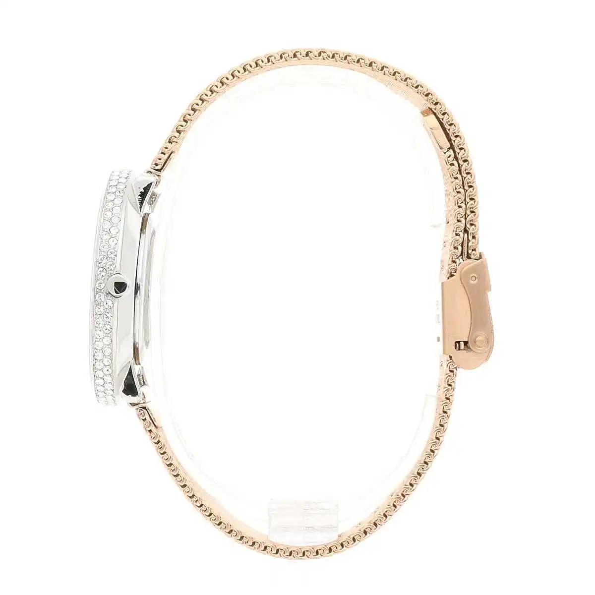 Orologio Donna Liu Jo Glamour In Acciaio Placcato Oro Rosa Maglia Milano TLJ1415 - immagine 4